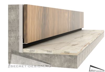 ТЕНЕВОЙ ПЛИНТУС PRO DESIGN PANEL - ЧЕРНЫЙ МУАР