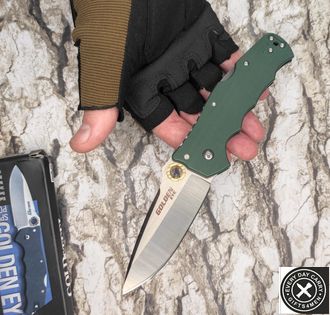 Складной нож  COLD STEEL GOLDEN EYE FOREST GREEN G10 62QFGS