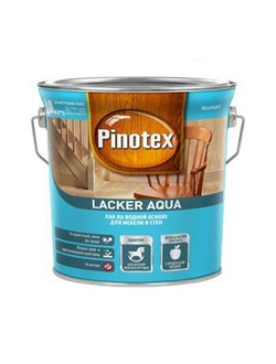 Pinotex Laker Aqua лак на водной основе для мебели и стен декоративно-защитный