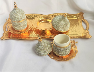 Кофейный набор со стразами "Роскошь" Турция арт.370