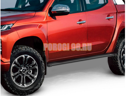 Пороги на Fiat Fullback Slim Black