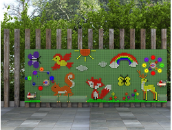 STEM Стена основание для улицы 800 x 1200