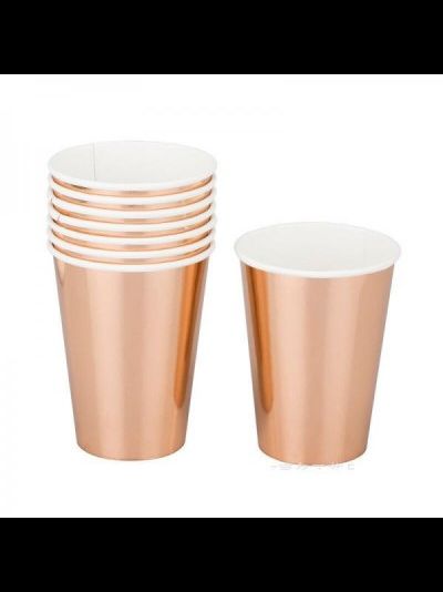 Стаканы Розовое золото, 250 мл, 6 шт