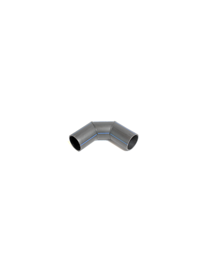 D90 SDR17 Отвод сварной сегментный ПНД ПЭ100 45°- 90° производство в СПб