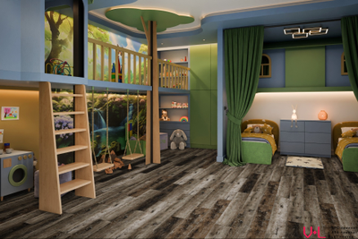 Кварцвиниловая плитка Damy Floor Family LVT Дуб Рустикальный Черный / Rustic Black Oak TCM369-7