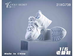 Женские кроссовки (белые) 1/6 Street shoes (21XG73B) - VSTOYS