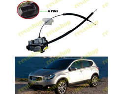 Nissan Qashqai, замок двери передней левой, замок двери левой, актуатор замка двери, механизм замка