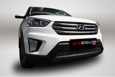 Premium защита радиатора для Hyundai Creta (2016-2019-2021)