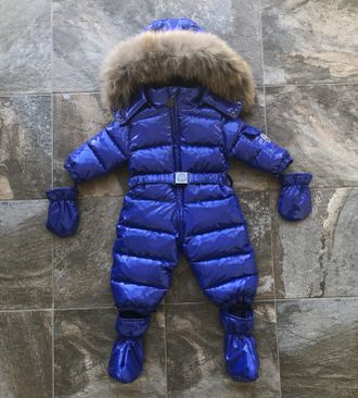 М.18-37 Комбинезон Moncler лаковый электрик  (68)