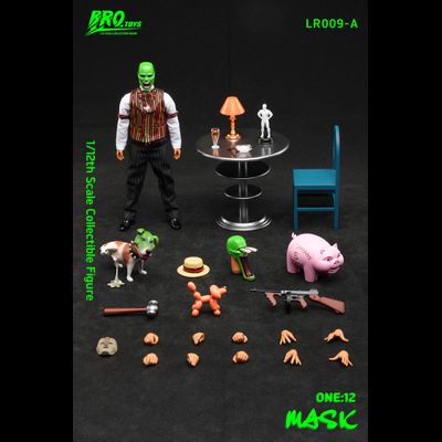 Маска, версия 1 (Стенли Ипкисс, "The Mask") - Коллекционная фигурка 1/12 SCALE Mask Action Figure (LR009A) - BROTOYS