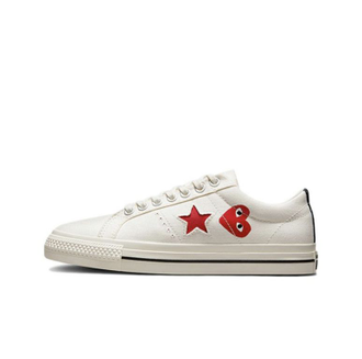 Кеды Converse One Star x Comme des Garçons Play белые низкие