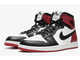 Nike Air Jordan 1 Mid Black Toe (Экокожа) сбоку