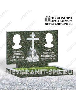 Горизонтальный памятник ДГ-71 балтик-грин