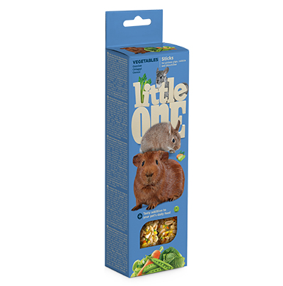 Little One палочки для морских свинок, кроликов и шиншилл с овощами 120 г