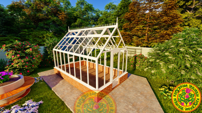 Теплица из алюминия и стекла ЧЕСТЕРФИЛД ИДЕАЛ3х5