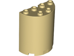 Cylinder Half 2 x 4 x 4, Tan (6259 / 4119618 / 4594895 / 6106026 / 621805 / 6232142)