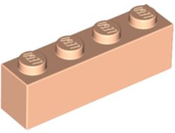 Brick 1 x 4, Light Nougat (3010 / 4496981 / 6378419)