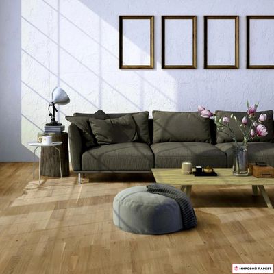 Паркетная доска PolarWood Classic Дуб Коттедж 188 мм 3-х полосная без фаски лак замок 2G толщина 14 мм 3.41 м2