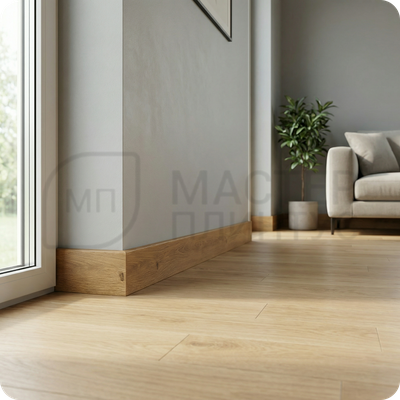 Плинтус МДФ TeckWood 80х10х2000 мм. Дуб кинг