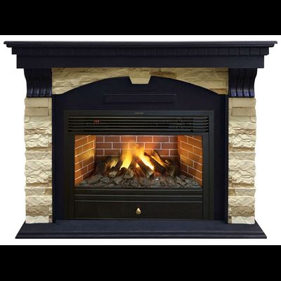 Электрокамин Дублин BL M1 с очагом 3D Novara 26