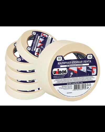 Лента малярная 50мм*50м (1 уп.- 24 шт) (проверено)