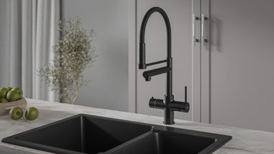 Система мгновенного кипячения воды 4в1 AQUAHOT ROME Black Matte (матовый черный)