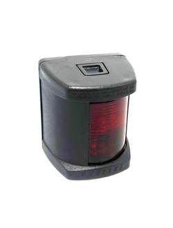 Бортовой огонь Lalizas Classic 12 30092 красный 112,5° 12В 10Вт 60x55x70мм видимость 1 миля в корпусе из чёрного АБС-пластика для судов до 12м