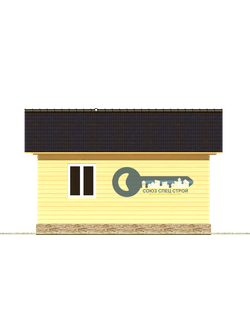 Б-07  ГАБАРИТНЫЕ РАЗМЕРЫ: (5,5Х6М) 1 ЭТАЖ, ОБЩАЯ ПЛОЩАДЬ: 30М²