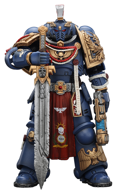 Ультрамарин в реликтовой броне (Warhammer 40K) - КОЛЛЕКЦИОННАЯ ФИГУРКА 1/18 Ultramarines Relic Primus Armor with Plasma Pistol and Combat Blade (JT02816) - JOYTOY