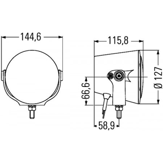 Дополнительная оптика Hella Luminator X Xenon  Ксеноновая фара дальнего света с лампой D1S 12V 85W (1F0 010 186-001)