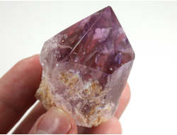 Аметрин, аметист, кристалл полированный со спиленным основанием, Бразилия (51*38*32 мм, 87 г) №37671