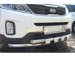 Защита переднего бампера G d60/60 для Kia Sorento (2013-2020)