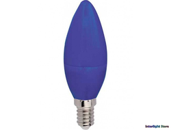 Ecola LED Color B37 6w Blue E14