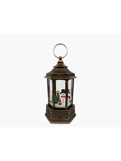 Винтажный музыкальный фонарь #7352-3B , тёплая белая LED подсветка. Работает от USB (в комплекте) или 3-х батареек типа ААА (в комплекте нет)