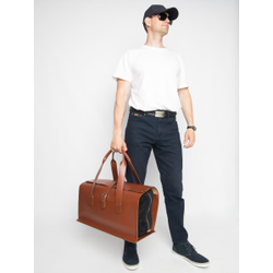 Кожаная дорожная сумка Gavardo Premium red (арт. 
4043-53)