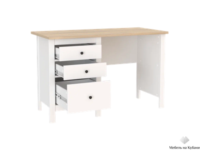 2.08.06.160.14 САГА стол письменный 120х56 белый/ясень