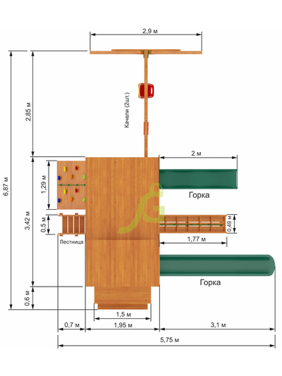 Детская площадка IgraGrad Домик 3