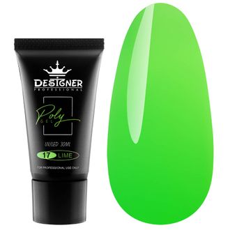 ПОЛИГЕЛЬ ДЛЯ НОГТЕЙ DESIGNER (lime N17) 30мл.-------- POLIGEL PENTRU UNGHII 30ml