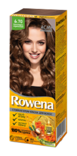 Rowena Стойкая Крем-Краска для волос тон 6.70  Шоколадно-Коричневый ( с аммиаком)