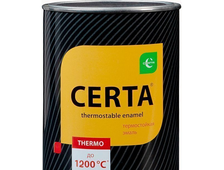 Термостойкая эмаль ЦЕРТА черная до 1200 °C