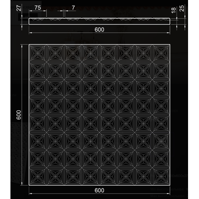 Гипсовая панель FOLK артикул М-0101