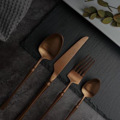 Нож столовый 22,9 см матовая медь