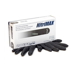 Перчатки нитриловые Nutrimax, черные