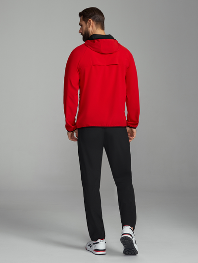 Красный спортивный костюм мужской  15SKM-1377, из плащевки