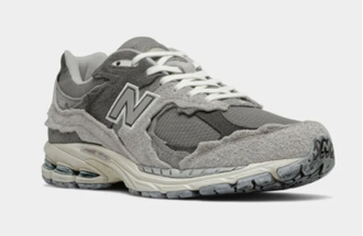 New Balance 2002R Protection Pack Phantom Grey (Экозамша) сбоку