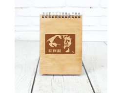 Деревянный Скетчбук Jean-Claude Van Damme, Жан-Клод Ван Дамм №1