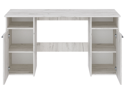 Фронда-9 стол письменный с 2 тумбами Крафт светлый