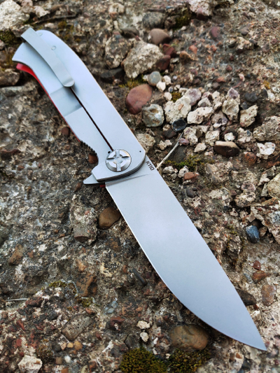 Складной нож Чиж NEXT сталь AUS10, рукоять G10, цвет красный