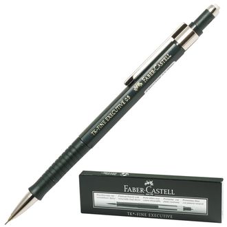 Карандаш механический FABER-CASTELL "TK-Fine Executive", корпус темно-зеленый, ластик, 0,5 мм, 131500