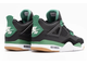 Nike Air Jordan Retro 4 (Черные с зеленым) Арт 7 новые